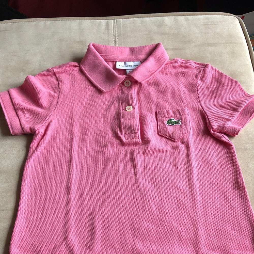 Lacoste Kids Polo dress. Worn 2-3 times. Lovely pink color.